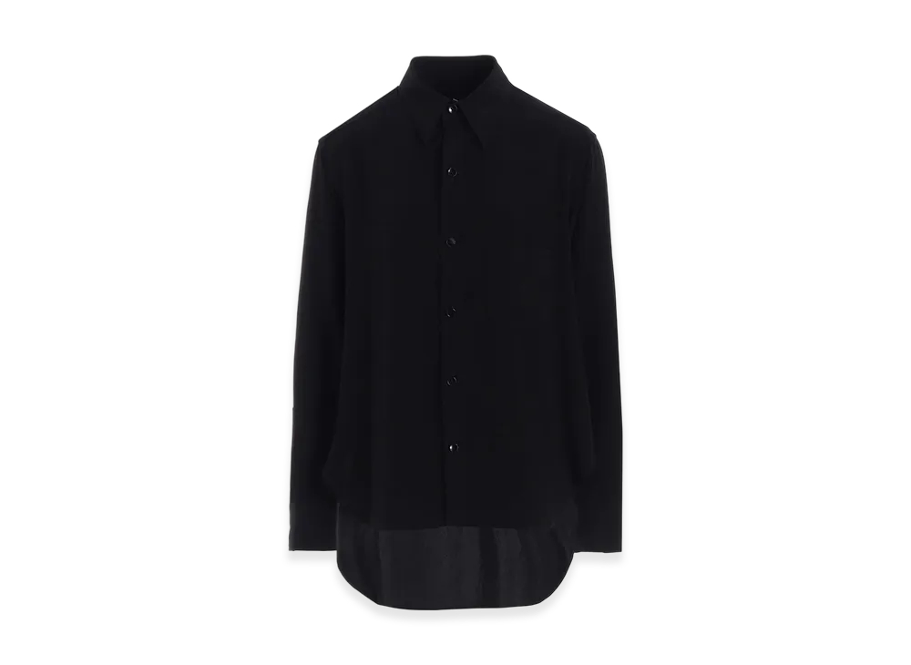 Ground Y Crepe De Chine Tight Shirt "Black"