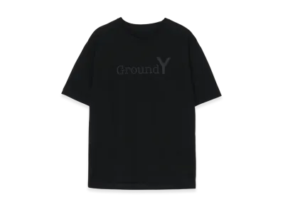 Ground Y Black Ground Y Logo Graphic Print Standard T-Shirt "Black"