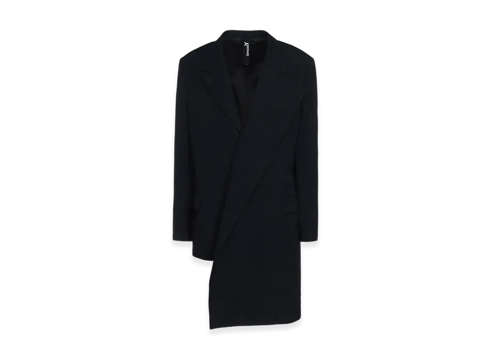 Ground Y Wool Gabardine Asymmetrical Jacket "Black"