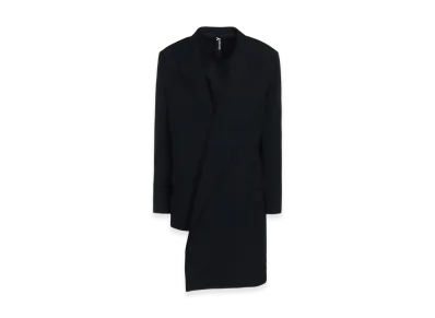 Ground Y Wool Gabardine Asymmetrical Jacket "Black"
