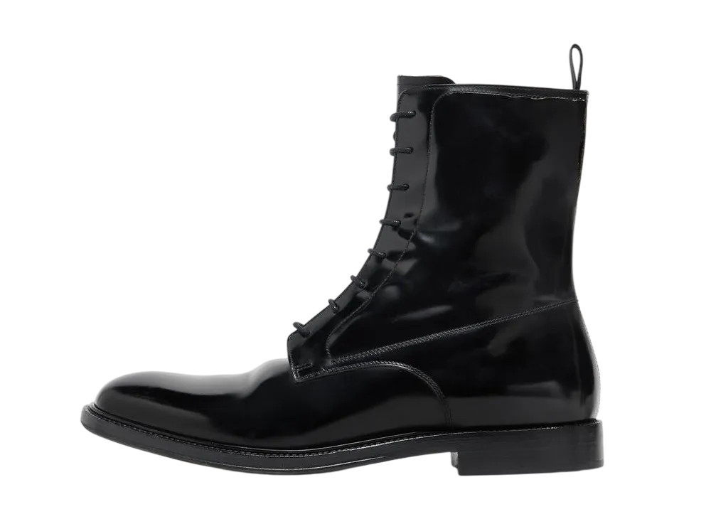 メゾンマルジェラ レースアップブーツ "ブラック"