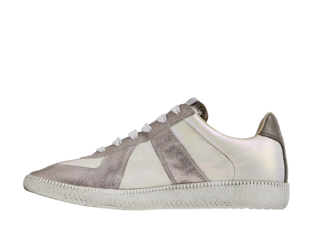 Maison Margiela Women's Replica Iridescent Sneakers "Holographic/White"