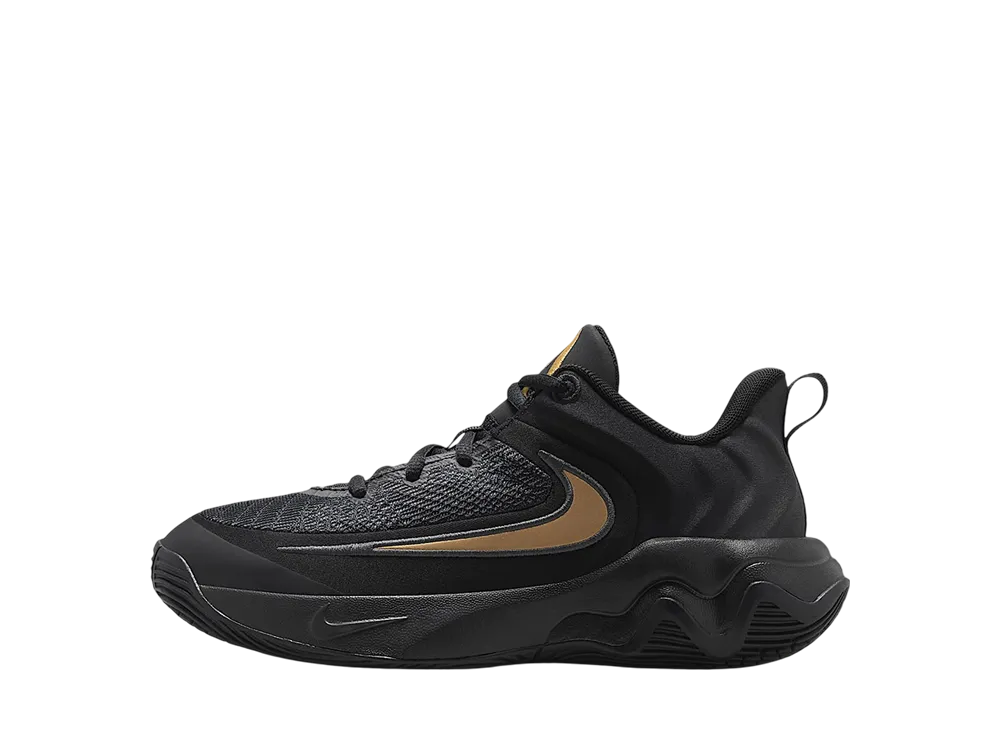 ナイキ GS ヤニス イモータリティ4 "ブラック/メタリックゴールド" (キッズ)