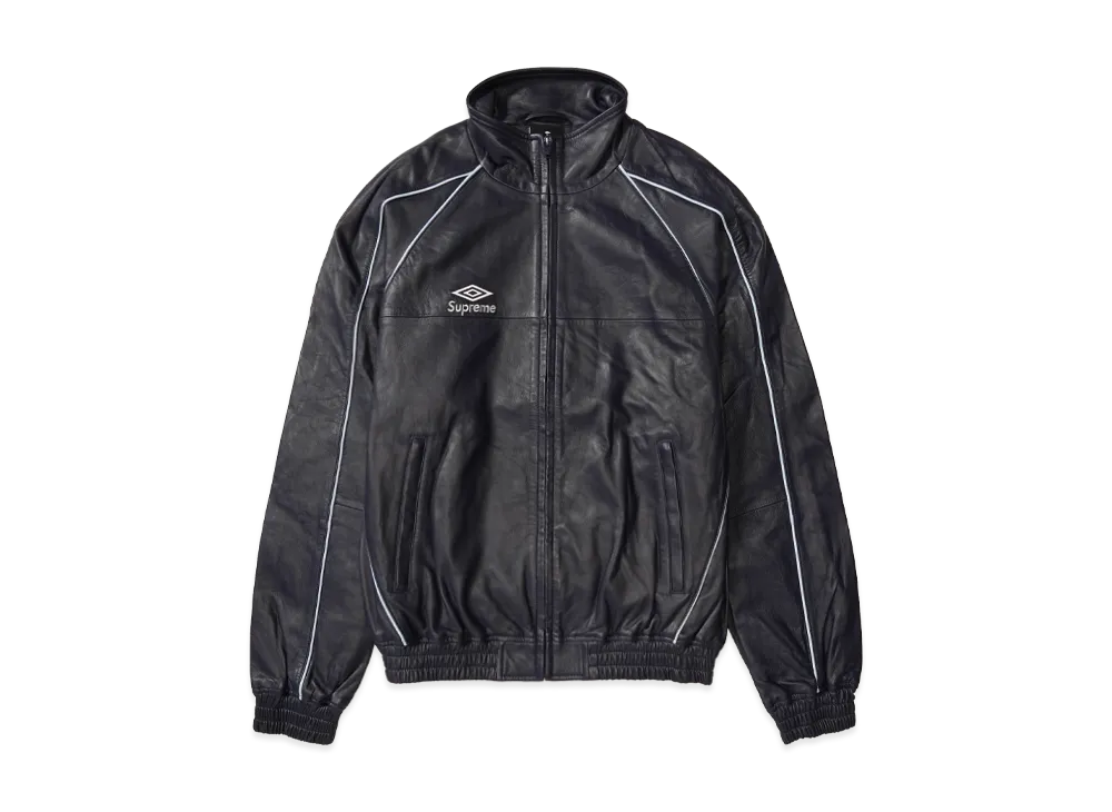 Supreme x Umbro Leather Track Jacket "Navy"