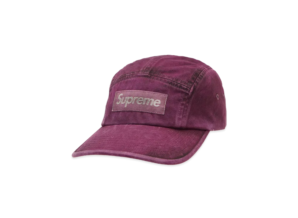 Supreme Overdyed Camp Cap "Plum"