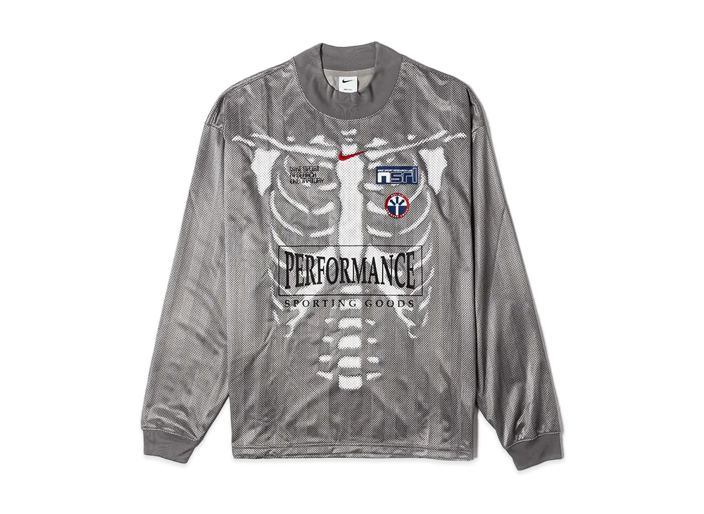 Nike Dri Fit Combine Performance Skeleton Long Sleeve "College Grey"