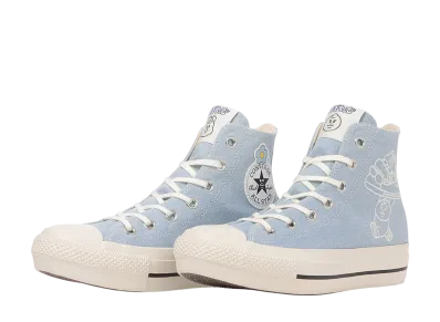 Kawaisouni! × Converse Women's All Star PLTS OG Hi "Light Blue"