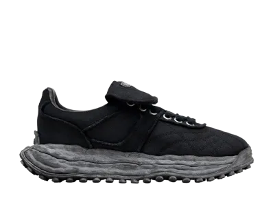 Maison MIHARA YASUHIRO SCOTT OG Sole Vintage Effect Embroidered Canvas Low-top Sneaker "Black/Black"
