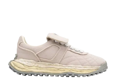 Maison MIHARA YASUHIRO SCOTT OG Sole Vintage Effect Embroidered Canvas Low-top Sneaker "Beige"