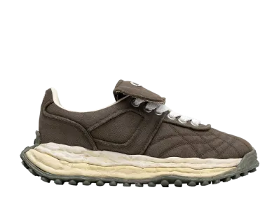 Maison MIHARA YASUHIRO SCOTT OG Sole Vintage Effect Embroidered Canvas Low-top Sneaker "Khaki"