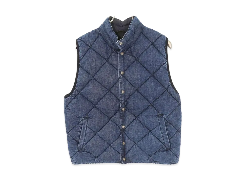 Chrome Hearts Teenage Kicks Quilting Denim Vest "Indigo"