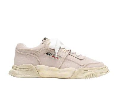 Maison MIHARA YASUHIRO PARKER OG Sole Vintage Effect Embroidered Canvas Low-top Sneaker "Beige"