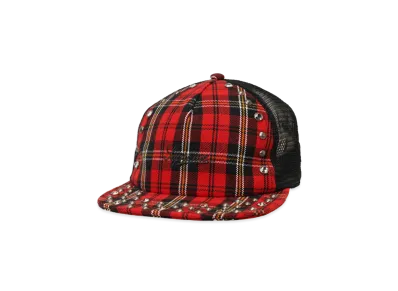 Supreme x b.b. Simon Studded Mesh Back 5-Panel "Plaid"