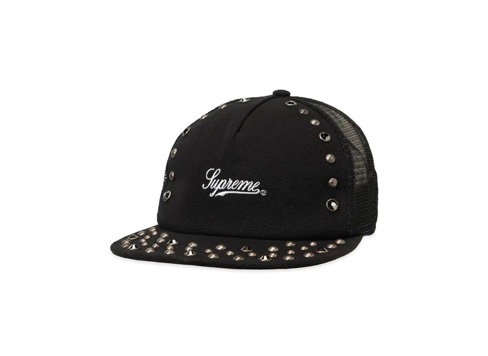 シュプリーム x ビービーサイモン スタッズ メッシュ バック 5 パネル "ブラック"
