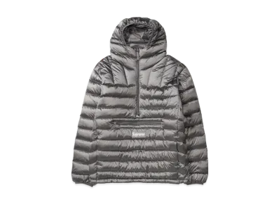 Supreme Micro Down Half Zip Hooded Pullover "Silver"