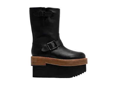 Maison MIHARA YASUHIRO Women's Double Sole Engineered Boots "Black"