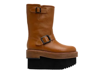 Maison MIHARA YASUHIRO Women's Double Sole Engineered Boots "Brown"