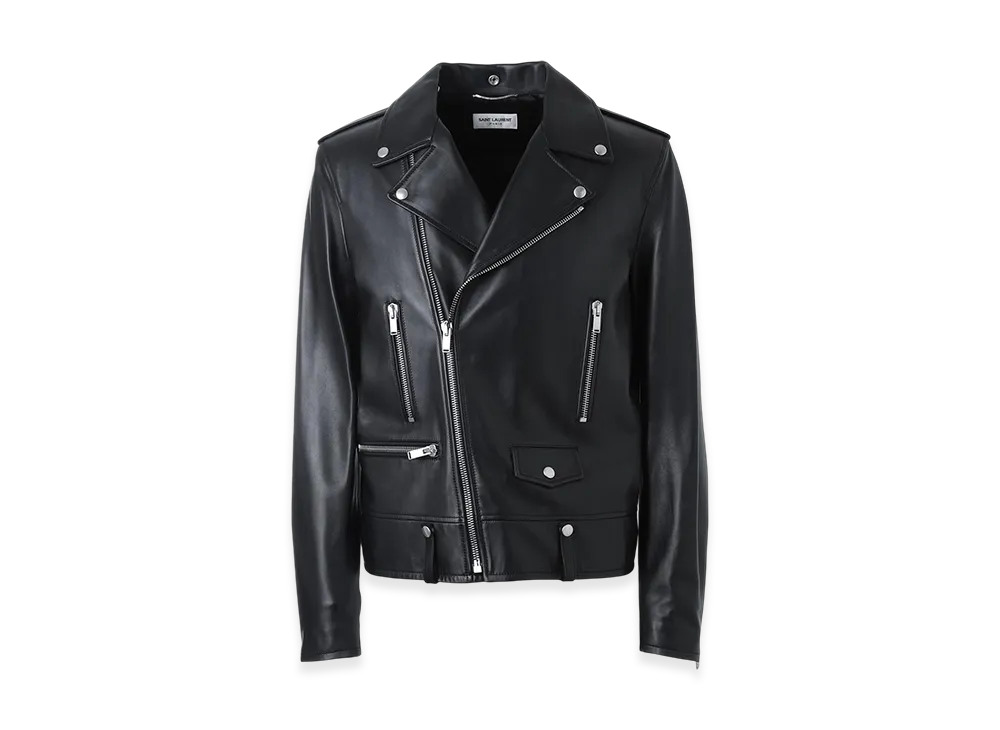 サンローラン ライダース ジャケット "ブラック" 484284-Y5YA2-C0010-MET44