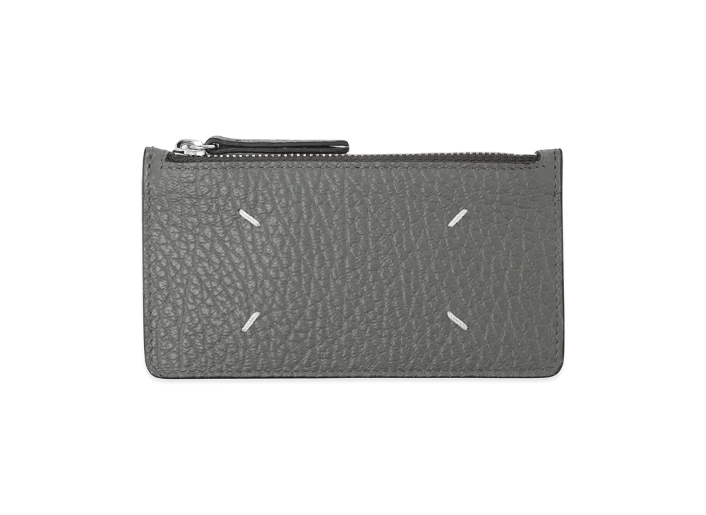 Maison Margiela Card Holder Zip EW "Pebble Grey"