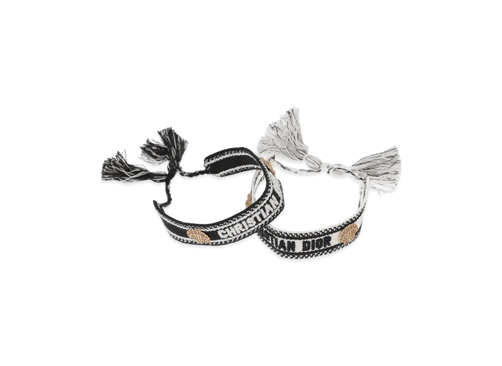 Dior Bracelet Bangle Signature Set "Black/White"