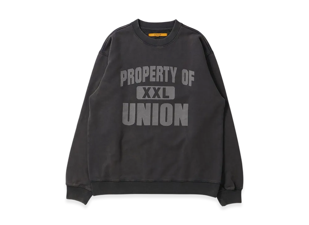 UNION XXL Crew "Vintage Black Pigment"
