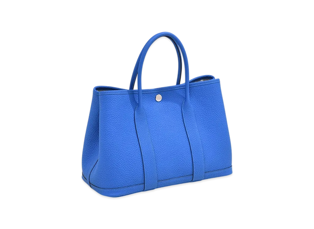 Hermes Garden Party bag 30/TPM "Blue Hydra"