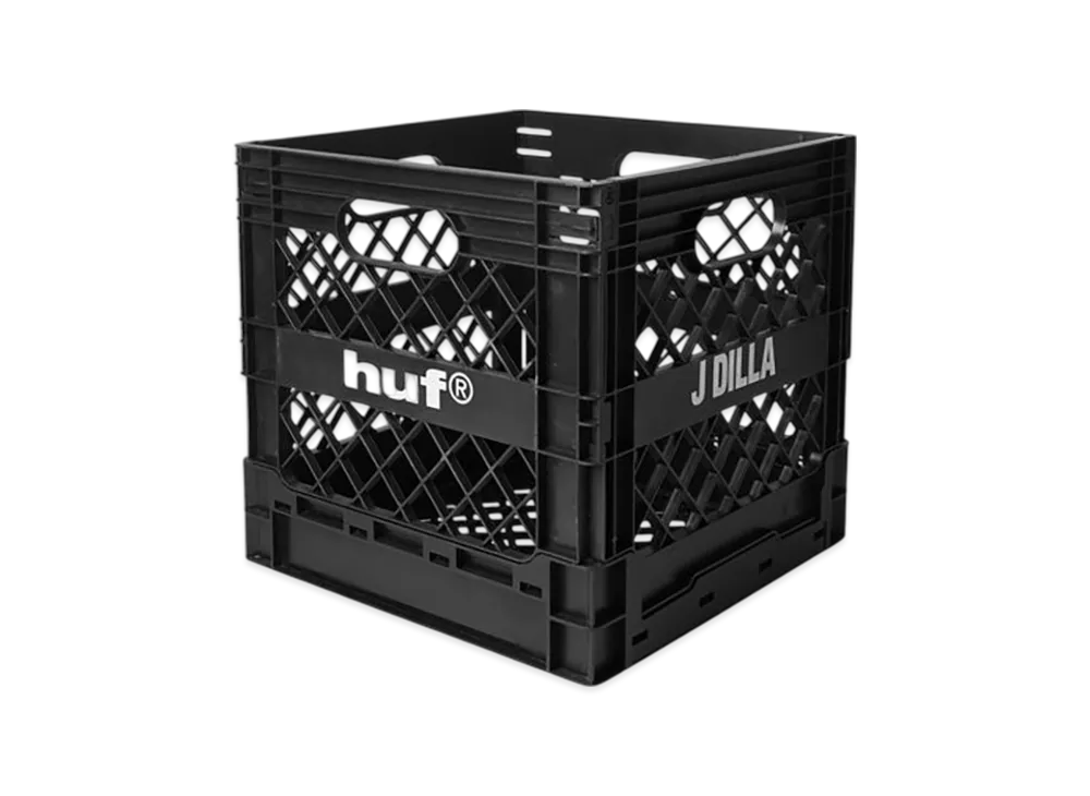 HUF x J DILLA Collapsible Record Crate "Black"