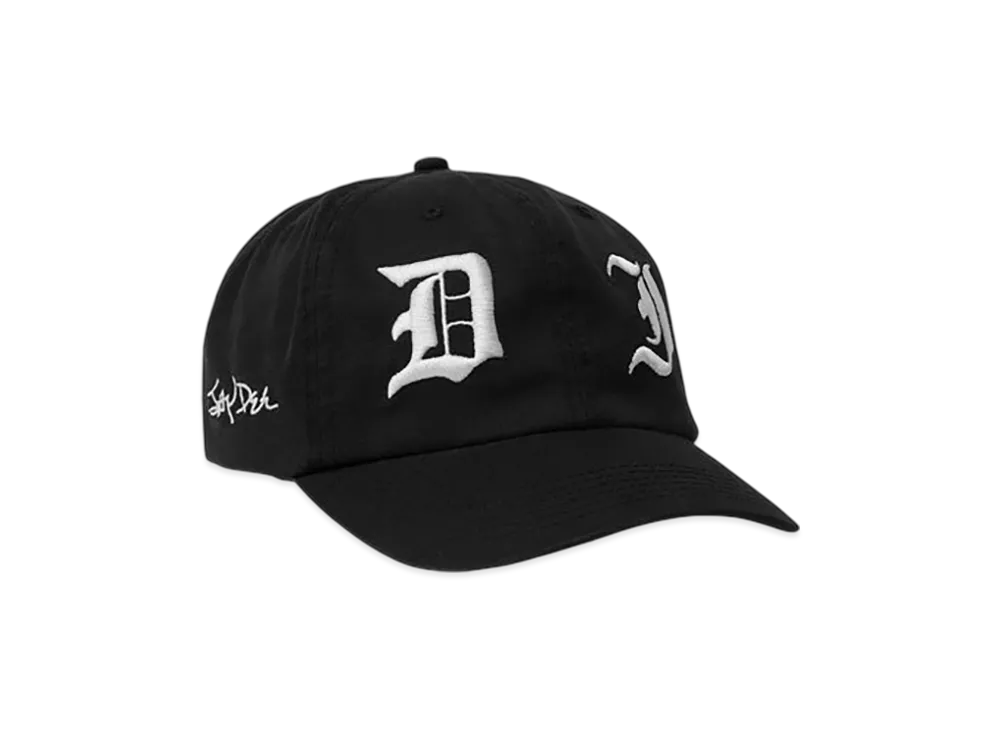 HUF x J DILLA Washed Snapback Hat "Washed Black"