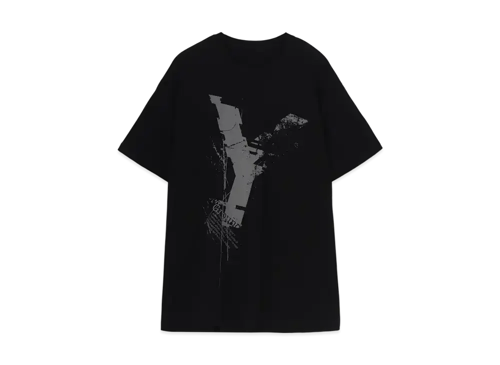 Ground Y Cotton Jersey Logo Graphic T-Shirt "Black"