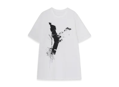 Ground Y Cotton Jersey Logo Graphic T-Shirt "White"