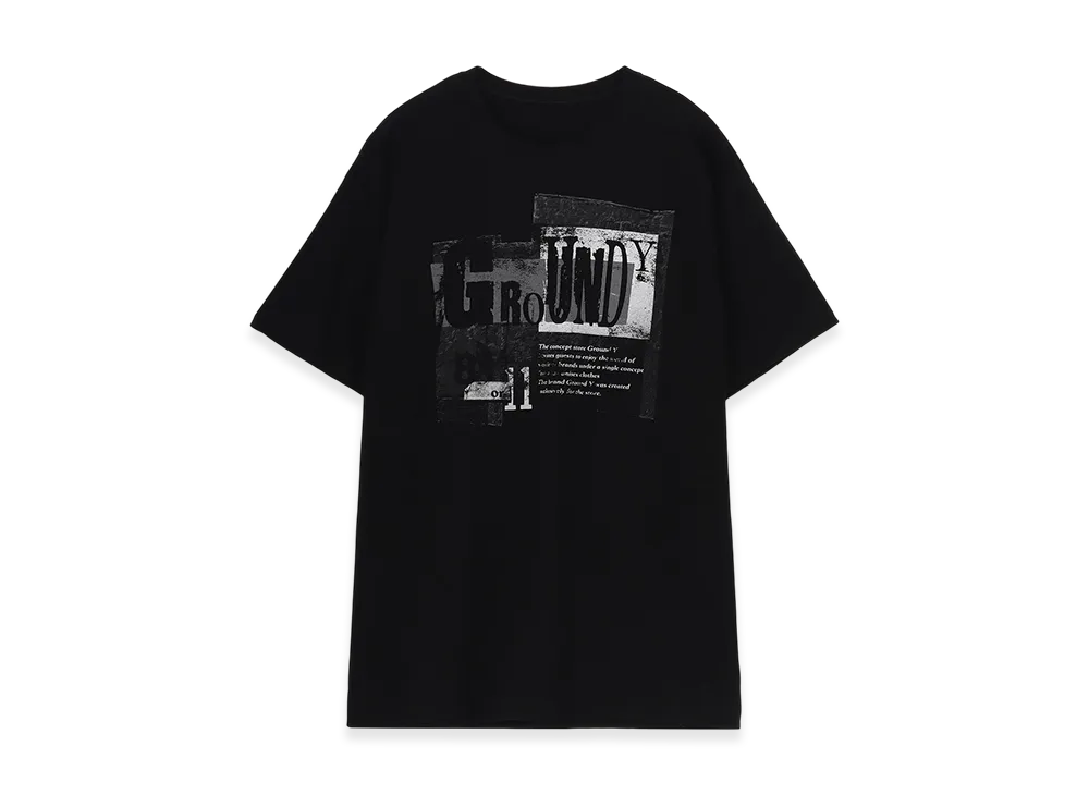 Ground Y Cotton Jersey Grange Graphic T-Shirt "Black"