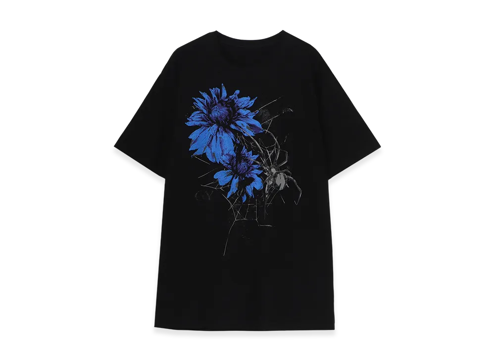 Ground Y 20/Cotton Jersey Flower&Spider "Black"
