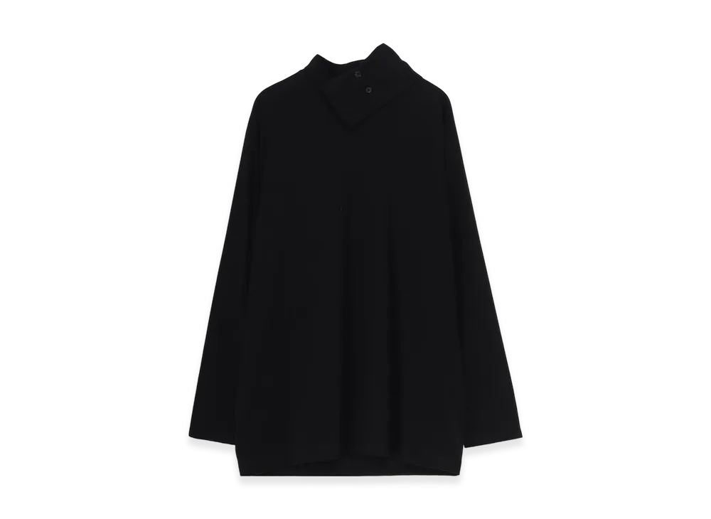 Ground Y Cotton Jersey Turtleneck Long Sleeved T-Shirt "Black"