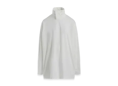Ground Y Cotton Jersey Turtleneck Long Sleeved T-Shirt "White"