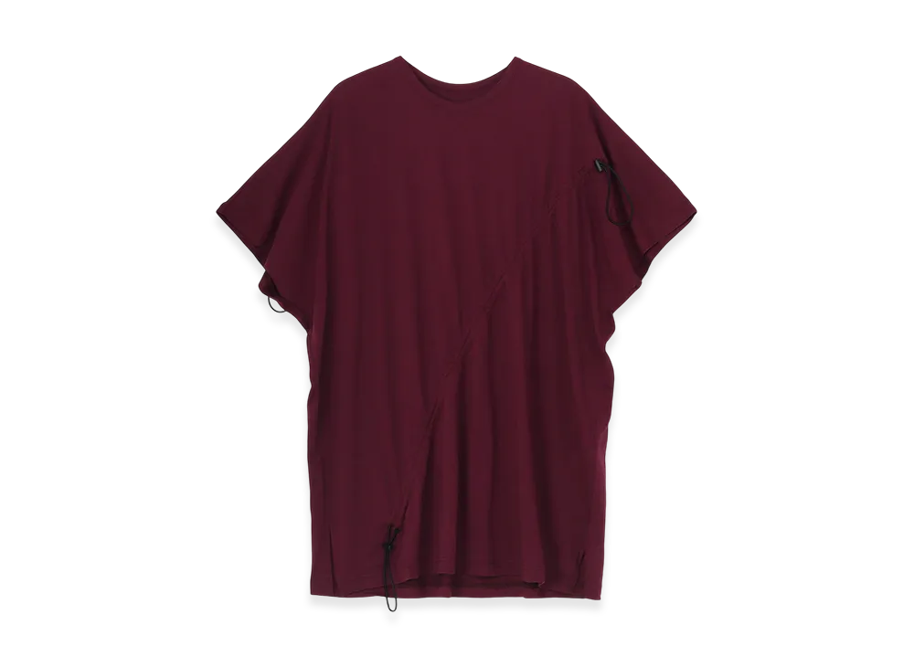 Ground Y C/Mo Jersey Drawcord French Sleeve T-Shirt "Purple"