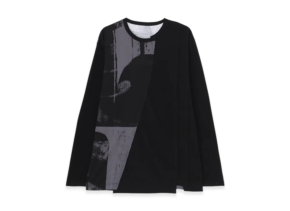Ground Y Silkette Jersey Number Pattern Tsujikiri Long Sleeved T