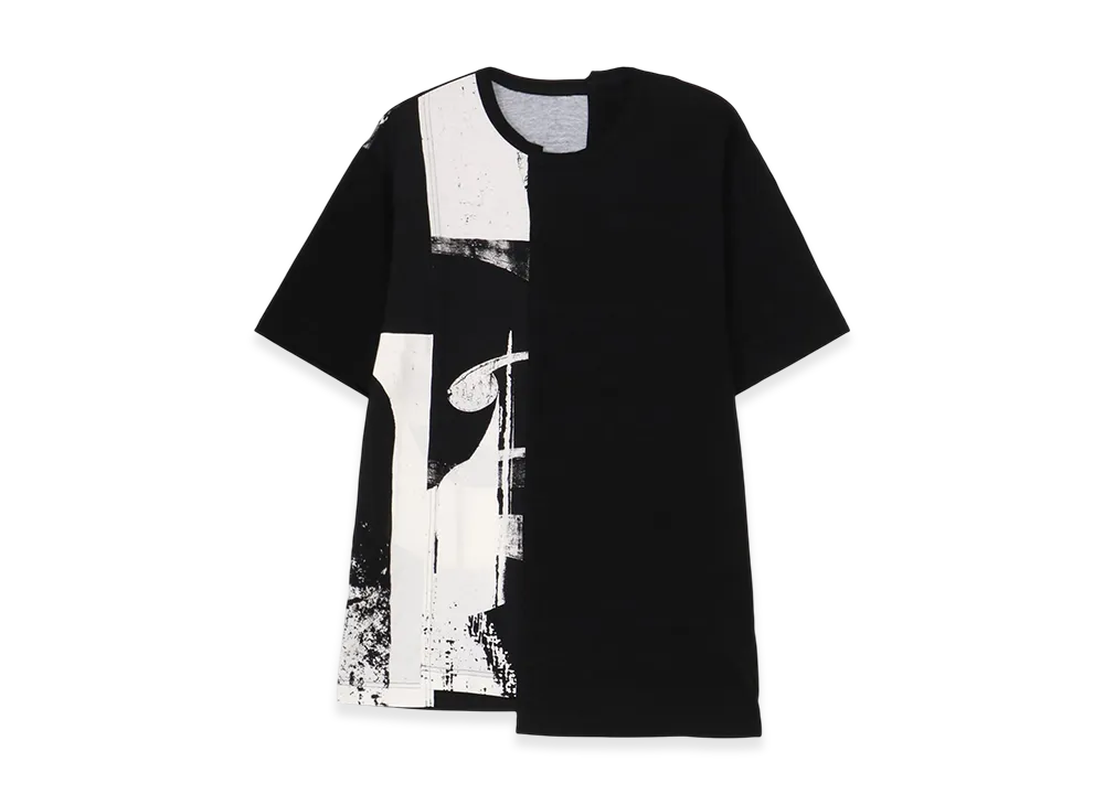 Ground Y Silkette Jersey Number Pattern Tsujikiri Short Sleeved T-Shirt "Black/White"
