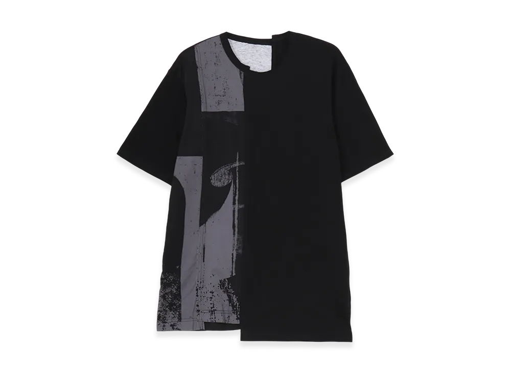 Ground Y Silkette Jersey Number Pattern Tsujikiri Short Sleeved T-Shirt "Black/Gray"