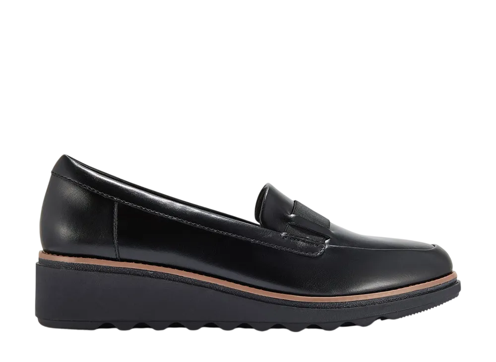 Clarks Women's Sharon Pace "Black Leather"