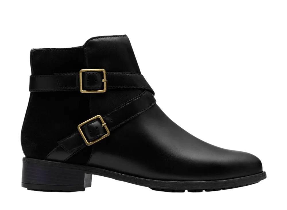 Clarks Women's Havisham Bay "Black Leather"
