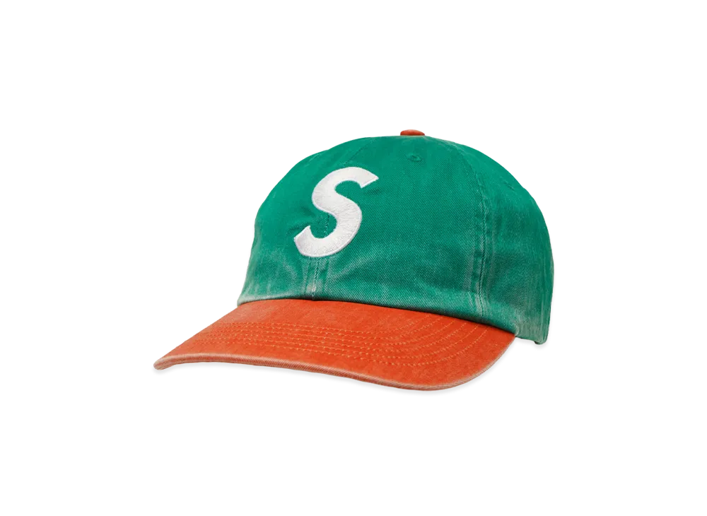 Supreme Pigment Coated 2-Tone S Logo 6-Panel "Green"