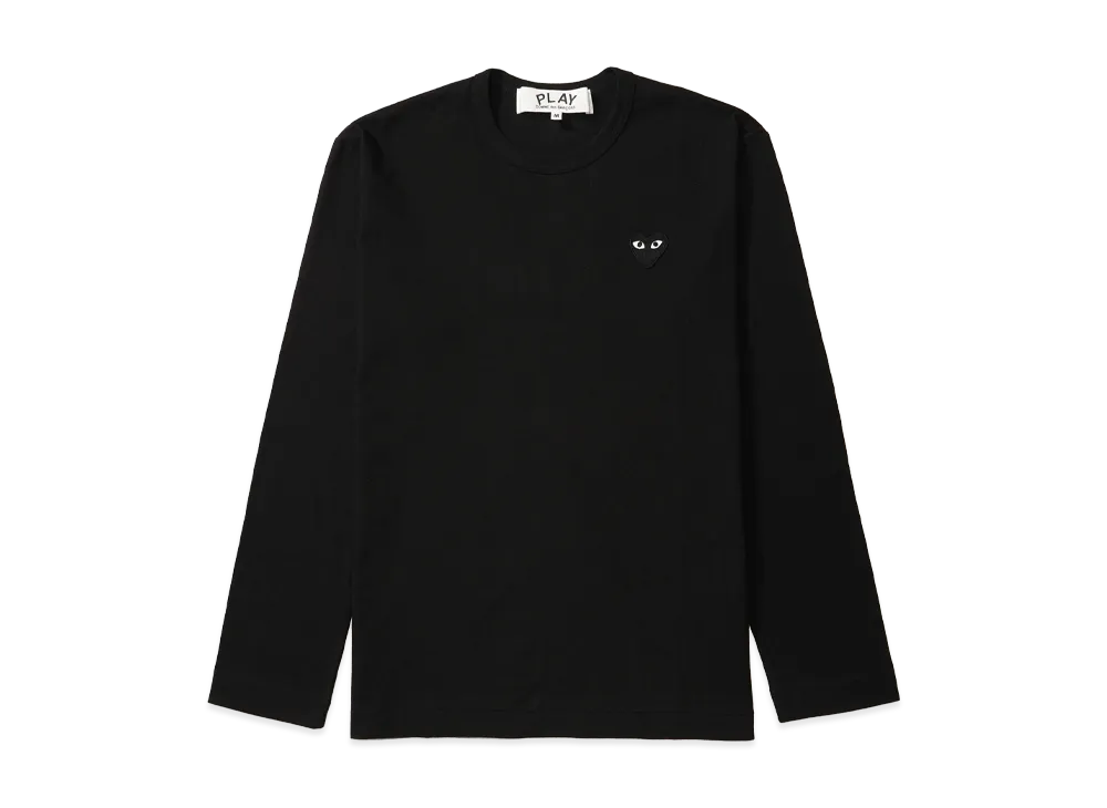 COMME des GARCONS PLAY CDG Unisex Long Sleeve T-Shirt AX-T120-051 "Black"