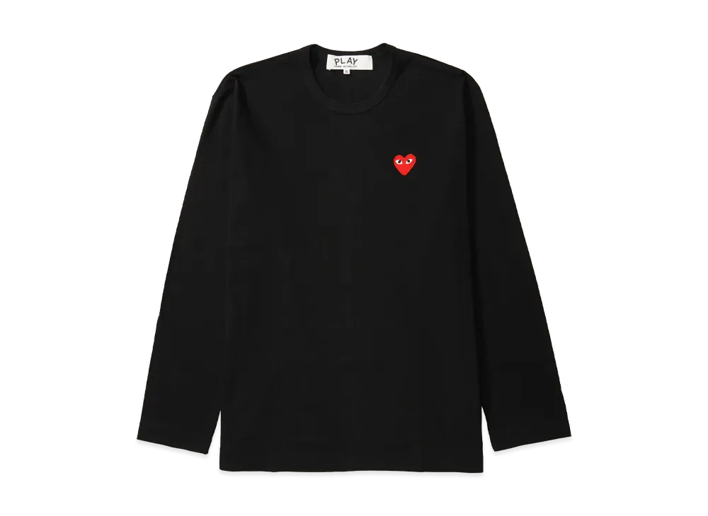COMME des GARCONS PLAY CDG Unisex Long Sleeve T-Shirt AX-T118-051 "Black"