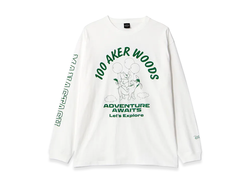 Manastash Winnie The Pooh L/S Tee "White"