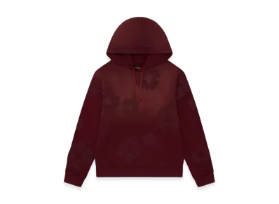 DENIM TEARS Faded Mono Cotton Wreath Hoodie "Beet Root"