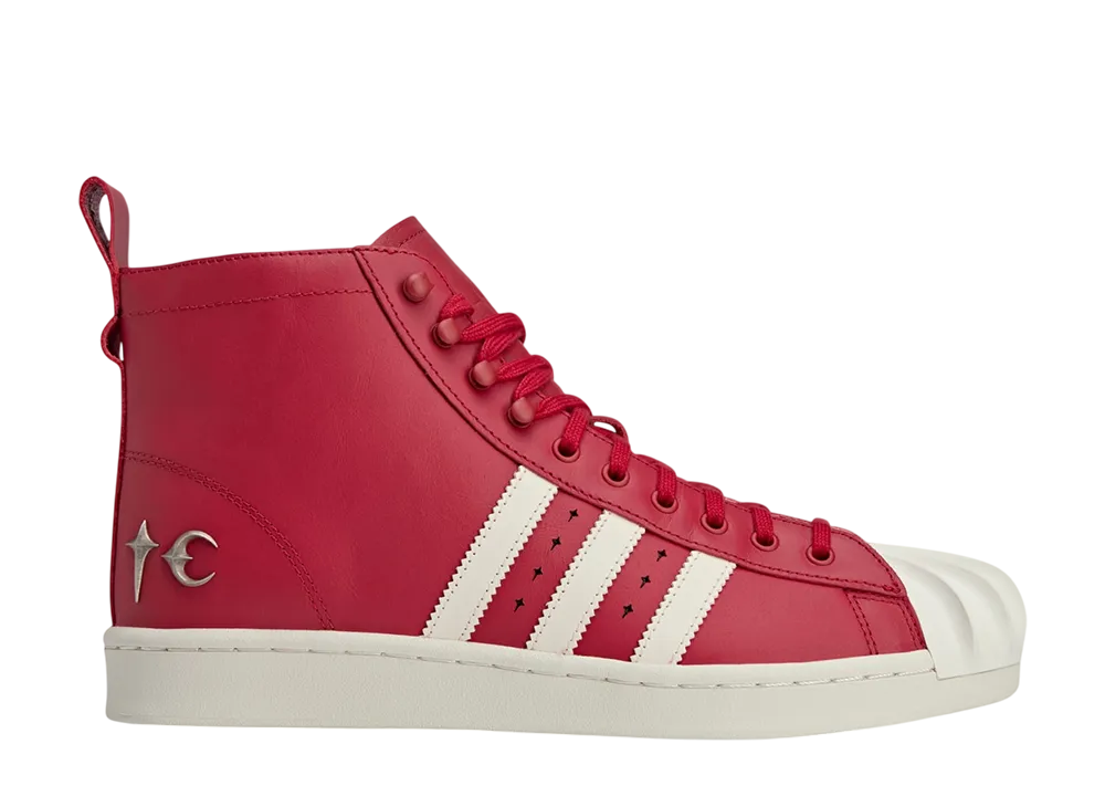 サグクラブ ×  アディダスオリジナルス スーパースター ブーツ リュクス "レッド/オフホワイト"
