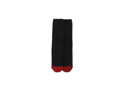Ground Y Wool Cotton Two Tone Tube Socks "Black"