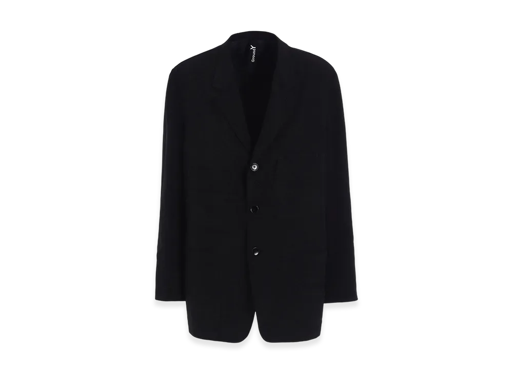 Ground Y Crepe De Chine Coverall PK Jacket "Black"