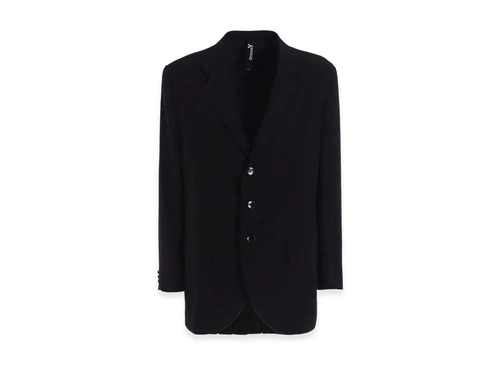 Ground Y Crepe De Chine Bag Pleated Jacket "Black"