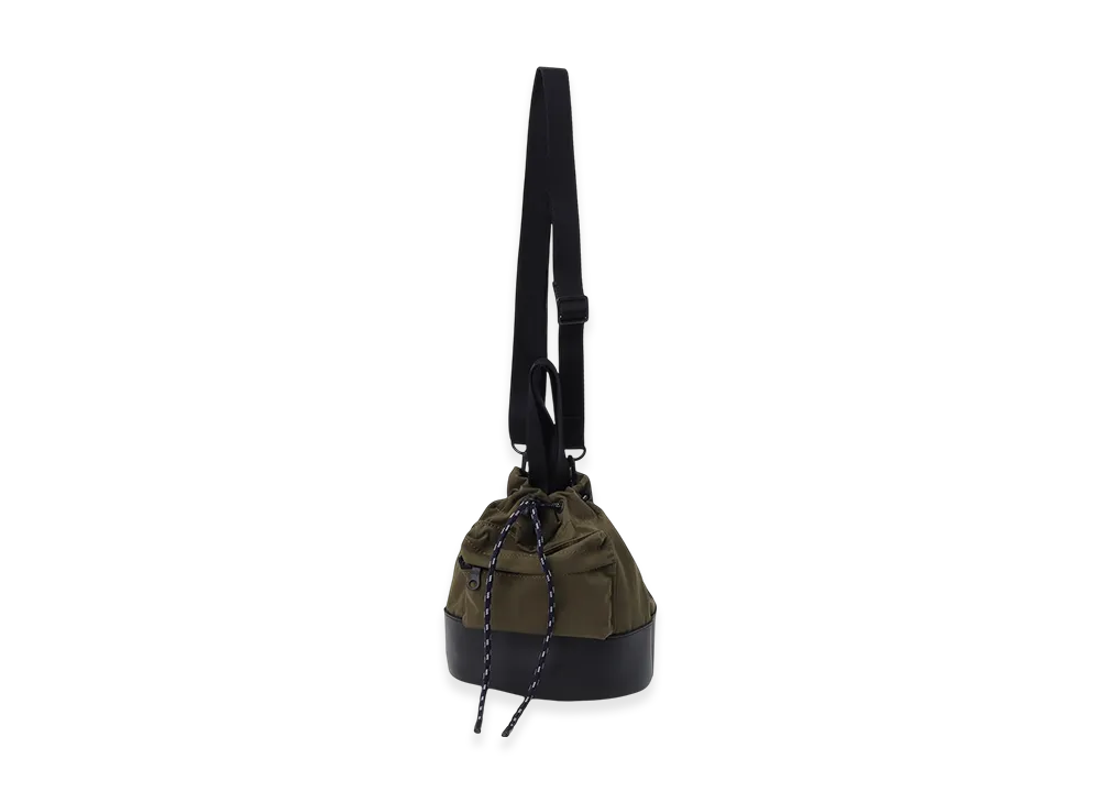 Ground Y Wrinkled Nylon 2 Way Pouch "Khaki"